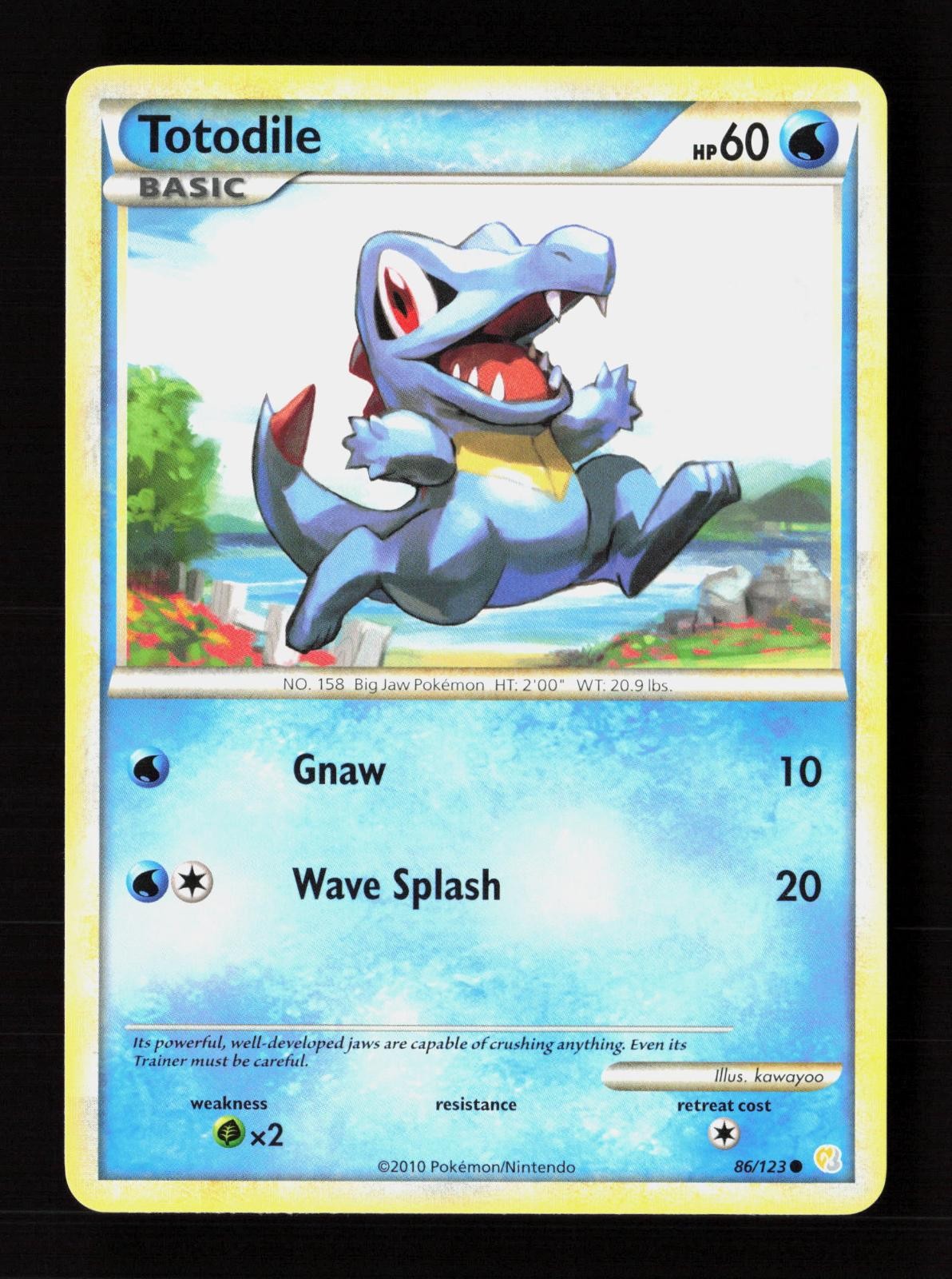 Totodile 86/123 Common HeartGold & SoulSilver Pokemon Near Mint