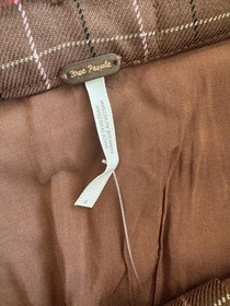 Free People Saturn Bubble Mini Skirt Brown Plaid Size 4