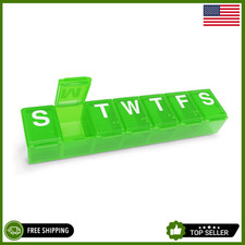 Weekly 7-Day Pill Organizer, Vitamin Planner, and Medicine Box, Medium Comp...