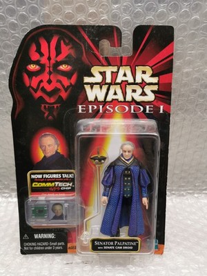 Star Wars Episode 1 Senator Palpatine Kenner Hasbro 1998 US Karte Neu