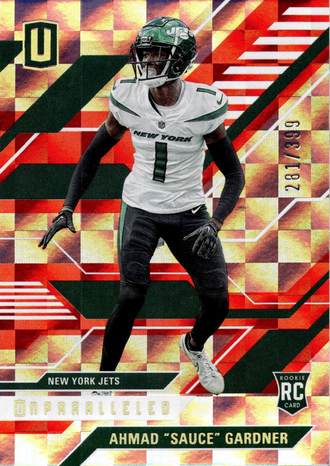 Sauce Gardner Panini Chronicles Unparalleled #UNP28 Checker