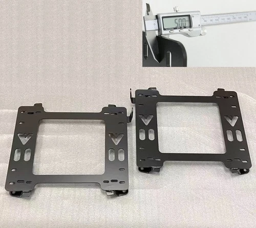 1 PAIR L+R HEAVY DUTY 5mm RACING SEAT BRACKET ADAPTER FOR 96-04 Toyota Tacoma