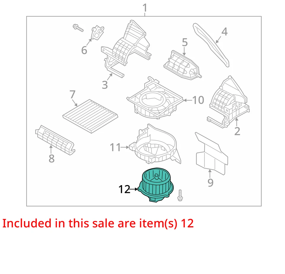 Hyundai Veloster 2015 calentador aire acondicionado motor fabricante de equipos originales 93 k millas - LKQ387787918 Foto 4 de 4