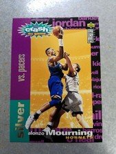 Alonzo Mourning #C9 1995 1996 Collector's Choice Crash the Game Silver FRENCH