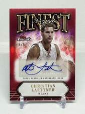 2024-25 Topps Finest Basketball Christian Laettner Red Auto /5 SSP #FA-CL