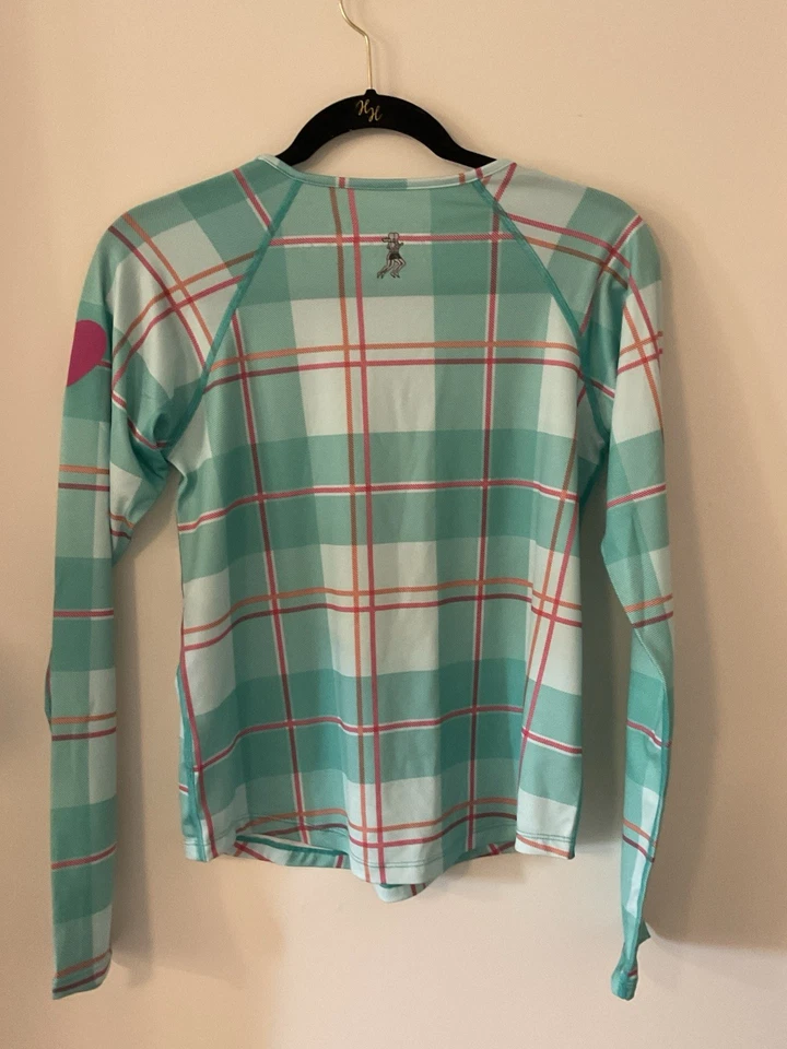 Runningskirts Long Sleeve Top Caribbean Plaid Medium - Image 2 of 2