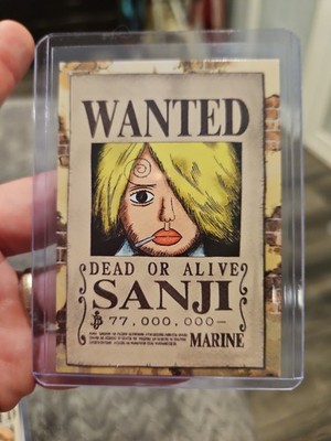 2022 ONE PIECE Epic Journey Panini Card 124 SANJI WANTED TCG