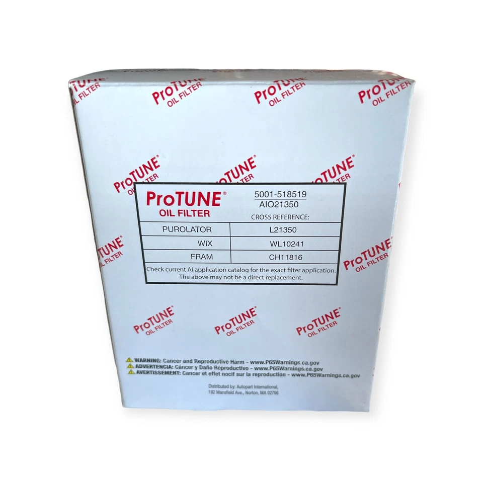 1 PACK FILTRO ACEITE VOLVO XC90 S60 | PROTUNE 5001- 518519 | 2015-2022 Foto 3 de 4