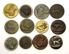Lot of 12 Veneering Buttons, Hunting. France, XIX-XX°s. 23-27mm No.10