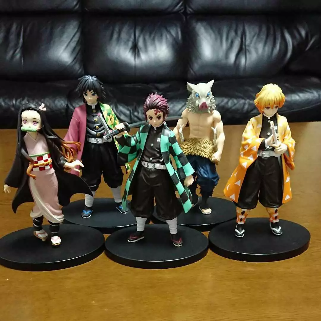 Kimetsu No Yaiba Action Figure Demon Slayer Boneco - Nezuko Tanjiro Inosuke  Zenitsu Tomioka Anime