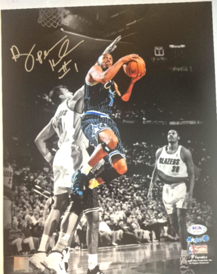 PENNY HARDAWAY SIGNED ORLANDO MAGIC AUTOGRAPHED 11X14 PHOTO HALL 