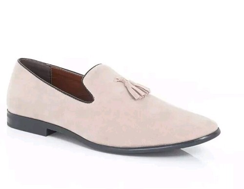 Brave Soul London Faux Suede Loafers Slip-on Loafer Shoes Pink Size uk 8 eu 42