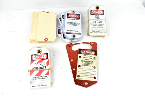 Mixed Lot Of Lockout Tags