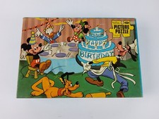 Vintage 1960s Disney Jaymar 60 pc Jigsaw Puzzle Complete Lets Celebrate Mickey