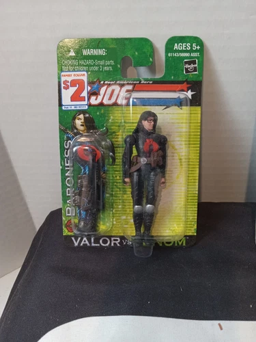Baroness 2004 G.I. JOE COBRA Valor vs Venom Family Dollar Exclusive MOC