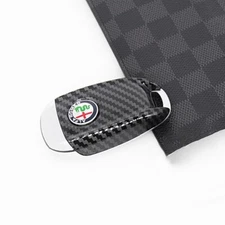 Carbon Fiber Style Key Shell 3D Key Back Cover for Alfa Romeo Giulia Stelvio