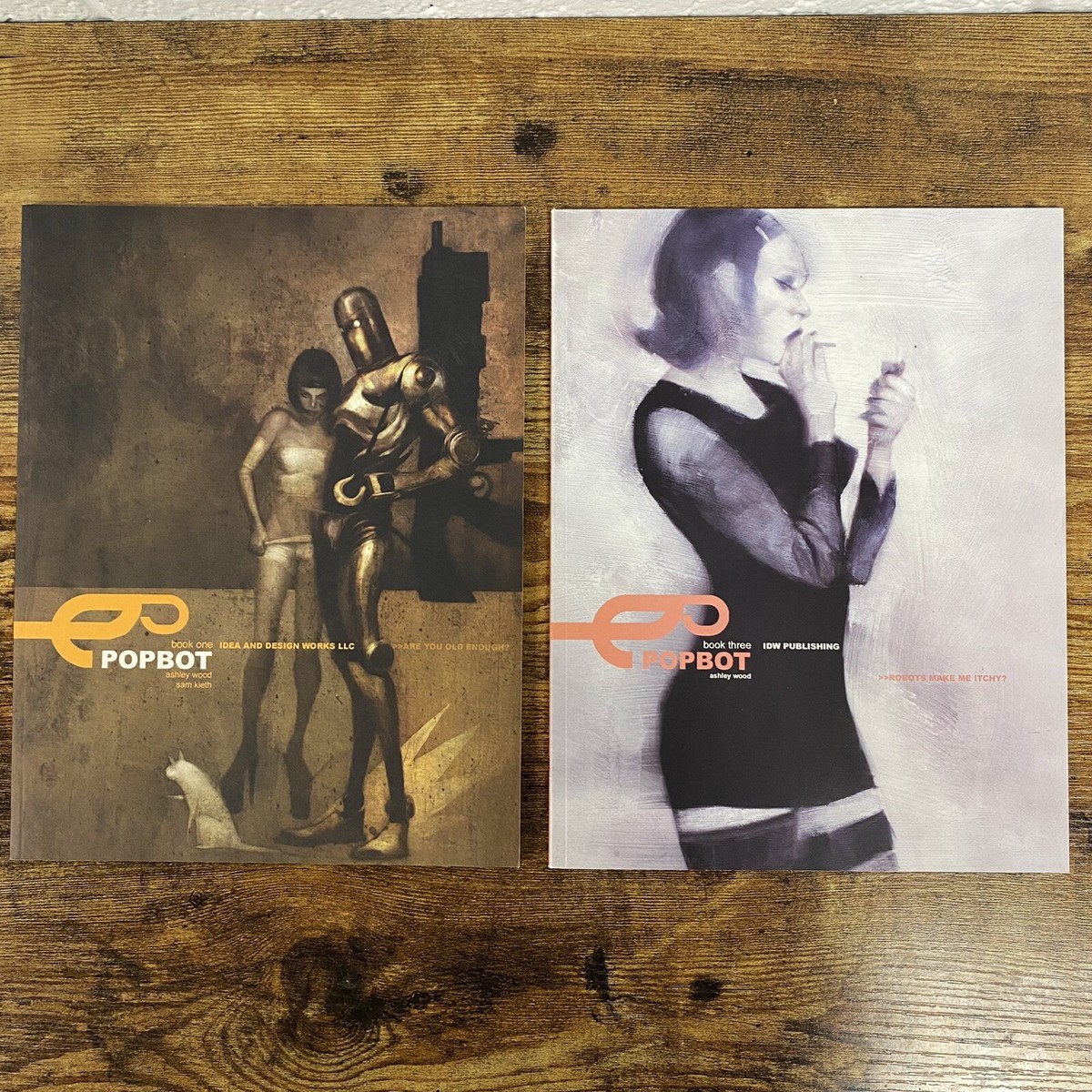 Complete Popbot　Ashley Wood　HC POPBOT Books 1 & 3- Sam Kieth & Ashley Wood, 1st PB Edition RARE