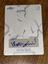 PEYTON SMITH 2020 Leaf Perfect Game BLACK PLATE AUTOGRAPH #1/1 DBU, TEXAS A&M