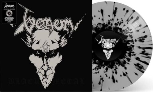 Venom Black Metal Limited 40th  Silver and Black Splatter Vinyl Sealed Record! - Afbeelding 1 van 3