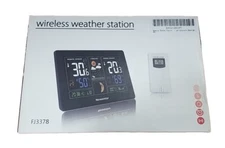 Newentor Weather Station Wireless Indoor Outdoor Thermometer, Color Display D...