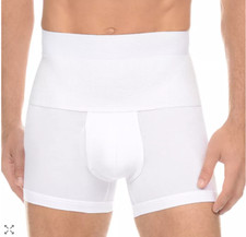 Form by 2 X IST Small S White Mens Shapewear Slimming Trunk Boxer Underwear NWOT