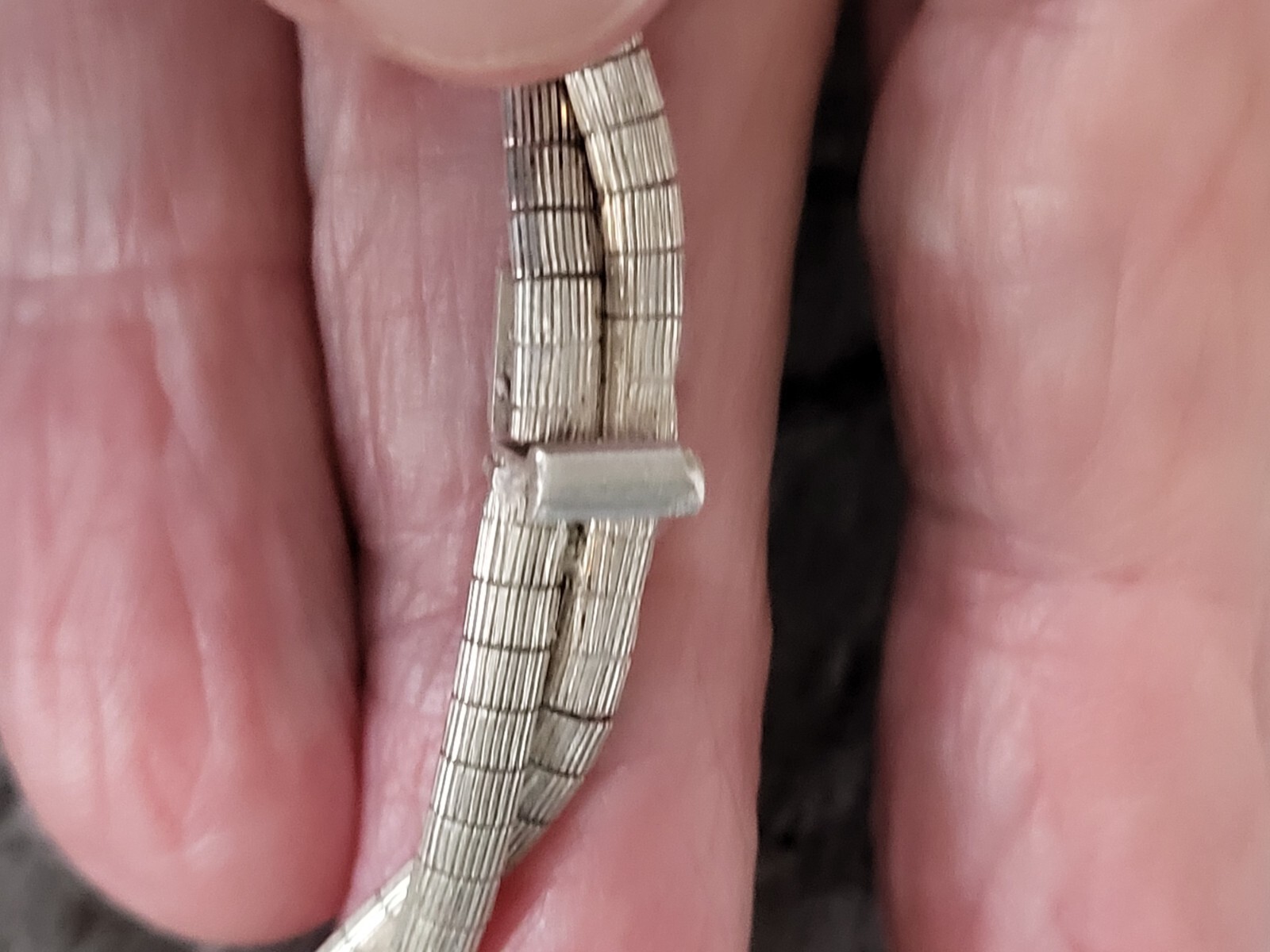 Solid Silver Double Strand Necklace. 17 Inches.28… - image 3