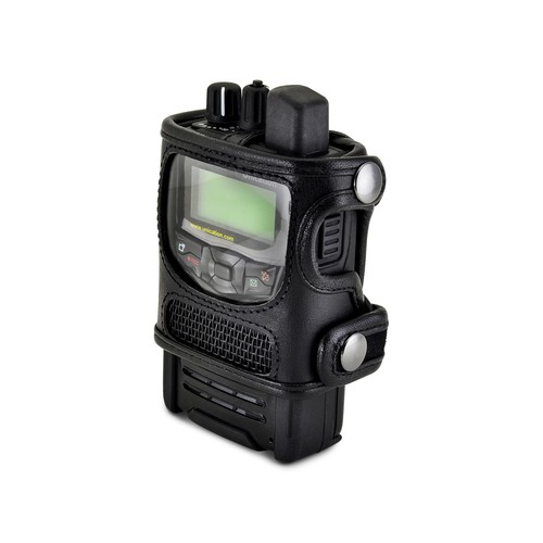 Unication G1 Voice Pager Fire 2-drożne radio czarne skórzane etui metalowy klips do paska - Zdjęcie 11 z 11