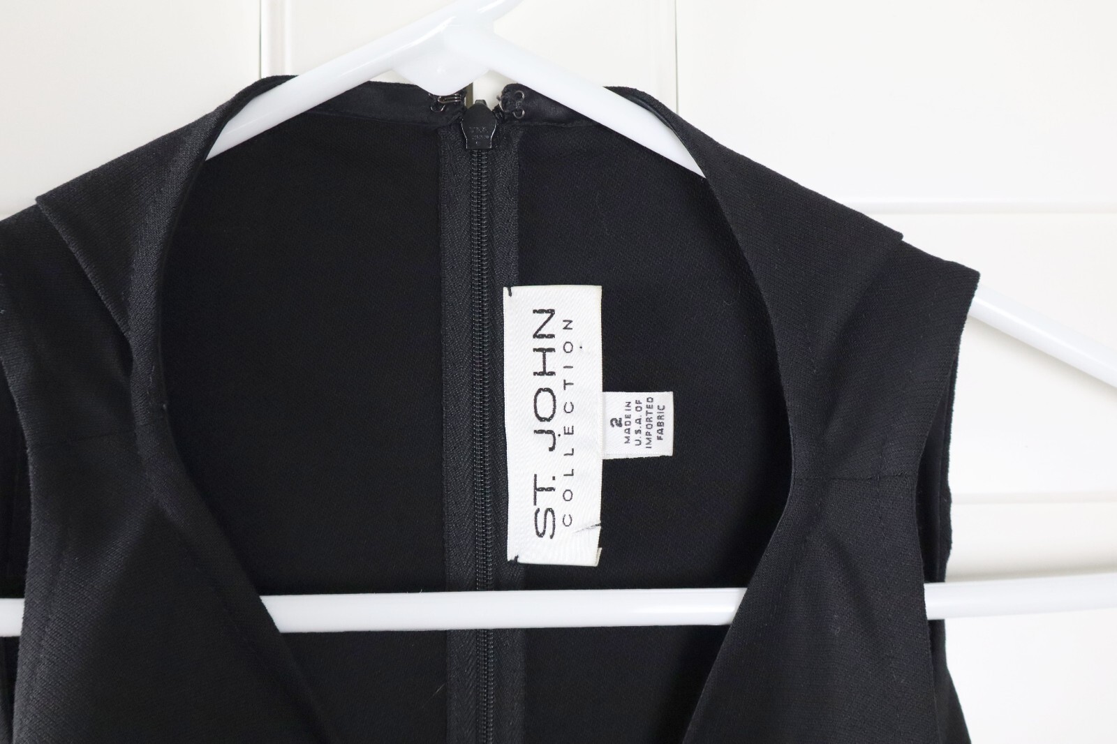 ST. JOHN COLLECTION $995 Solid Black Sleeveless P… - image 6