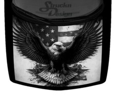 Soaring USA Bald Eagle American Flag Car Truck Graphic SUV Vinyl Decal Hood Wrap