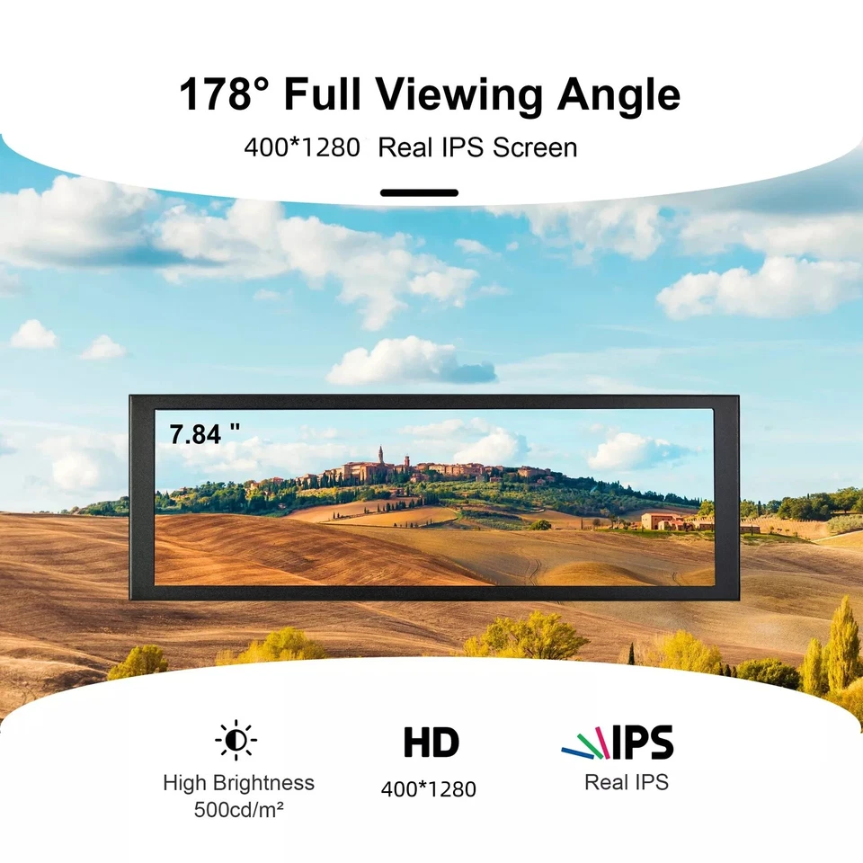 7.9 inch 400*1280 HDMI IPS Secondary Screen Display Monitor for Aida64 CPU GPU - Image 2 of 4