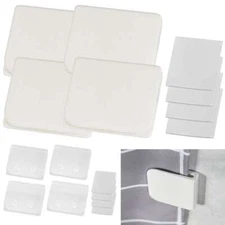 4/8Pcs Shower Curtain Anti-Splash Clips Fixed Clamps Bath Guard Self-Adhesive US