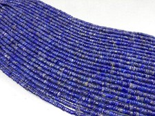 Lapis Lazuli Heishi Beads 5-6 mm, Blue lapis lazuli Disc wheel Tyre Beads, DIY