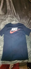 EUC Nike Men's T-Shirt NAVY RED WHITE Short Sleeve Tee sz large WORN ONCE. 