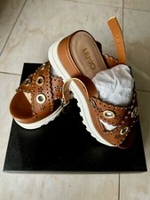 Sandalo LIU JO Marrone Dettagli ORO - TG. 37 COME NUOVO