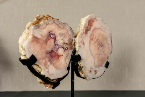 Small Pink Amethyst Geode Wings, Butterfly Angel Wings - Picture 2 of 10
