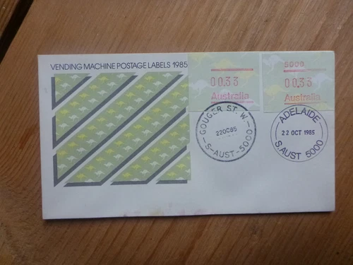 AUSTRALIA 1985 KANGAROO FRAMA  FDI- ADELAIDE & GOUDGER St W