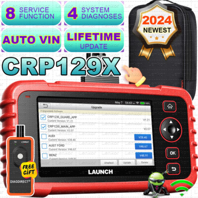 2026 Launch CRP129X OBD2 Car Scanner Engine SRS ABS SAS TPMS EPB Diagnostic Tool