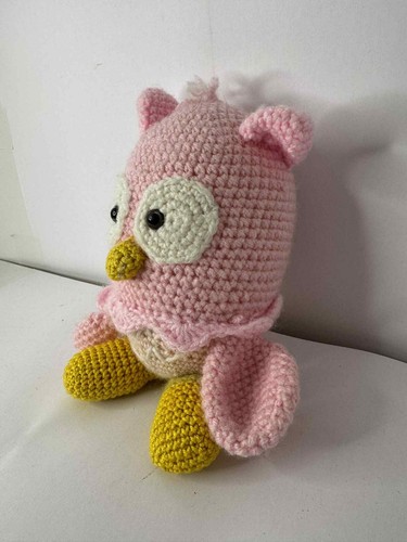 EULE, gehäkelt, selbstgemacht, Häkeltier, Deko, Amigurumi, handmade PINK - Bild 2 von 3