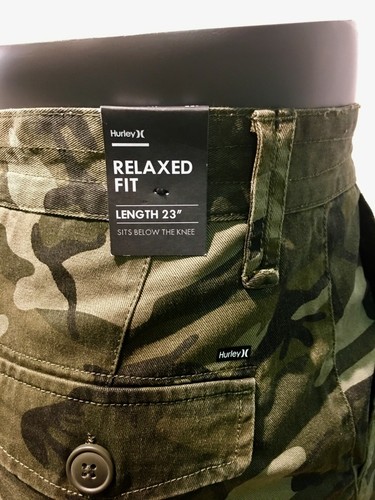 Hurley Renegade Cargo Shorts Camouflage or Tan Relaxed Fit 23" Men's Multi Size - Picture 17 of 24