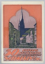 Notgeld - Schwerin - Reutergeld - Stadt Schwerin i. M. - 50 Pfennig - 1922