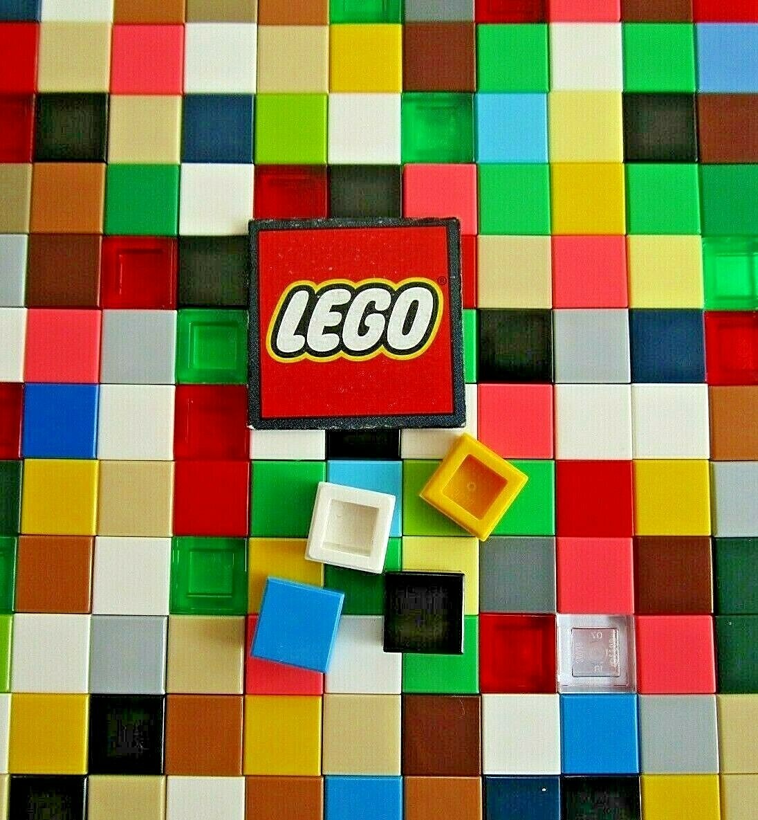 LEGO SQUARE Tiles 1x1 with Groove (x20) Choose Colour - Design