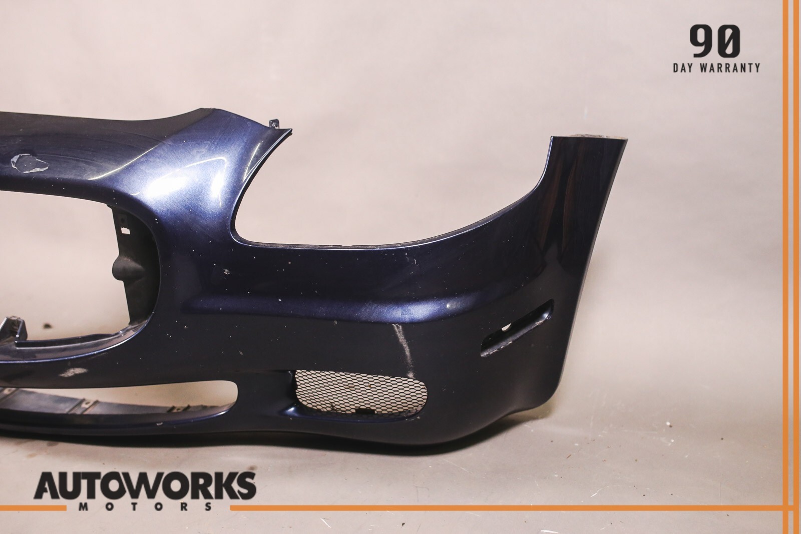 03-08 Maserati Quattroporte M139 Front Bumper Cover Panel Blue Nettuno OEM
