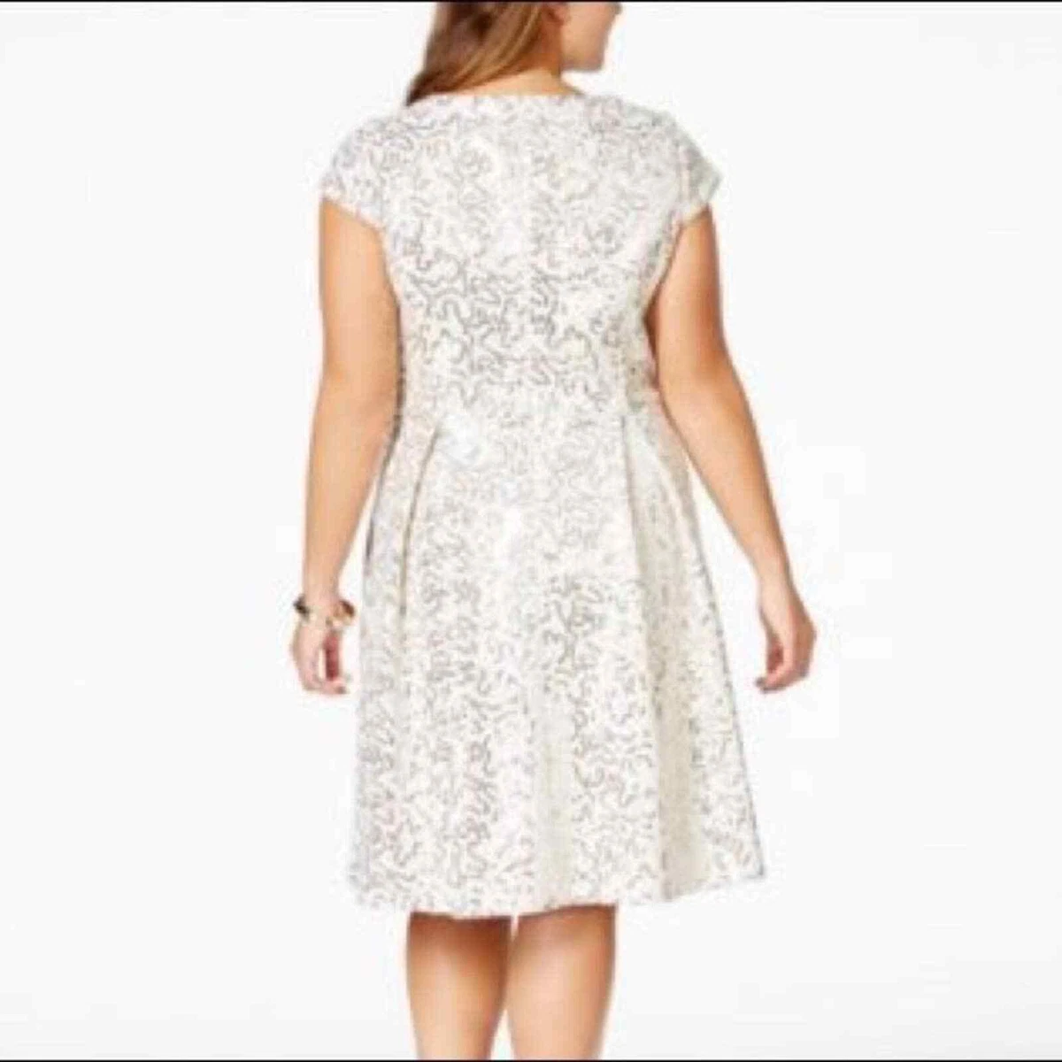 Calvin klein white lace dress online