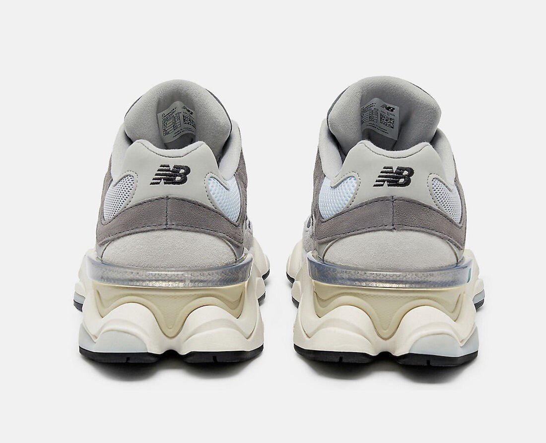 New Balance 9060 Rain Cloud Grey Mens Grey Sports Sneaker U9060GRY View 5