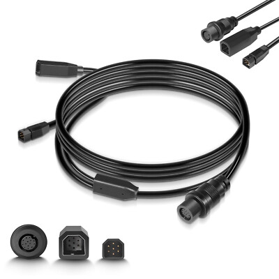 720107-1 Transducer Adapter Cable 10ft. Fits for Helix 15/12/10/9/8 Fish Finders