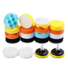 22pcs 3-inch Car Buffing Pad Polishing For Drill Sponge Kit Waxing Foam Polisher