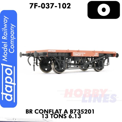 BR Conflat A B735201 13Tons 6.13 Wagon 1:43.5 O gauge Dapol 7F-037-102 - Picture 3 of 5