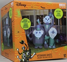 Gemmy Disney 6 ft Halloween The Haunted Mansion Hitchhiking Ghosts Inflatable