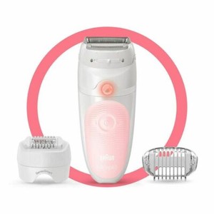 Braun Silk-épil 5 5-620 Cordless Wet & Dry Epilator, Shaver & Trimmer - Flamingo