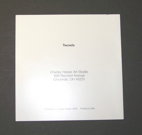 Charles/Charley Harper Notecards "Due Gufi" confezione da 4 con buste - Foto 2 di 2